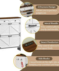 Farmhouse Narrow Shoe Cabinet With Odor Control Deodorizer 2 Flip Drawers 2 Top Drawers Adjustable Shelves And Side Hooks For Entryway Shoe Storage For Busy Entryways