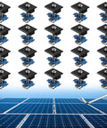 20 Piece Solar Panel Mid Clamps For Unistrut Aluminum 30Mm 35Mm Brackets Mounting Kit For Metal Roof Tin Roof Flat Roof RV
