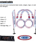 DIY Obstacle Course Kit For Drones Dope Hoop Gates And PVC Track For 23.6 Inch Quadcopter FPV RC Racing Training Set displayed parts