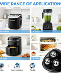 Self Adhesive 360 Swivel Appliance Sliders On Kitchen Countertops 16 Pack Slick Metal Ball Furniture Casters Total Game Changer Countertop Glider For Coffee Maker Blender Oven Easy Peasy Slide showcasing ice maker, juicer, air fryer, and oven.
