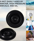 Four Pack Rubber Grease Cap For Trailer Axles, Dust Cap Fits EZ Lube Dexter And Compatible Models, durable material image