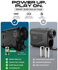 Comparison of rechargeable and regular battery in Golf Rangefinder With Slope And Magnetic Stripe, 1700 Yard Laser, 6.5X Magnification