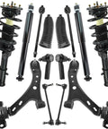 2010 Ford Mustang Steering And Suspension Kit 14 Piece Replacement Set With Control Arms Ball Joints Sway Links and Struts