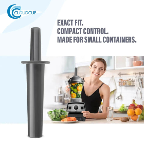 Mini Blender Tamper Plunger Replacement For 32 Oz And 48 Oz Standard Containers, Fits E310, woman using blender in kitchen