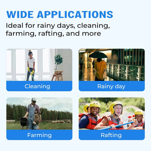 Waterproof Shoe Covers For Rain And Indoor Outdoor Use Non Slip Boot Protectors For Men And Women Thick Durable Plastic