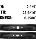 42 Inch Deck Rebuild Kit For Lawn Mower Fits 13AX795S004 Spindle Assembly Replacement And V Belt Includes 21-3/16 Inch Blades