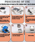 Procedure of use for Super Heavy Duty Stainless Steel Strapping Kit With Manual Tensioner Tool And One Hundred Rugged Steel Banding Buckles.