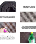 High Density Acoustic Foam Panels, waterproof surface, fire retardant, practical adhesive for sound absorption.