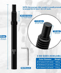 Coil Spring Suspension Seatpost 31.6x350mm For MTB BMX E Bike With Headless Design, dimensions and wrench included