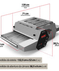 Gas Pizza Baking Mat 20 Inch LPG Nonstick Plate For Commercial Kitchens Smoke Free Operation Auto Ignition One Button Start