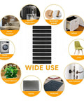 Heavy Duty Non Slip Rubber Furniture Pads That Lock In Place displayed with examples of wide uses in home applications.