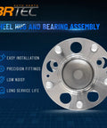 2 Pack Rear Wheel Hub And Bearing Assembly For Hyundai Elantra 2011 To 2016 Elantra Coupe 2013 To 2014 Elantra GT 2013 To 2017