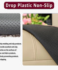 Close-up of drop plastic non-slip backing for Non Slip Velvet Recliner Chair Cover With Headrest Protector Cozy Velour Slipcover.
