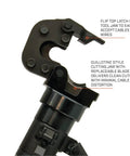 Heavy Duty Hydraulic Bolt Cutter Built Like A Truck To Slice Through Rusted Steel Cables efficient tool jaw with replaceable blade.