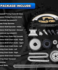 Drop In Ready Timing Chain Kit With Guide Tensioner Crankshaft Phaser And Sprocket For 2.0L 2.2L 2.4L GM Engines package contents