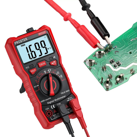 All-In-One TRMS Digital Multimeter 6000 Counts Auto Range With NCV Detector testing circuit board