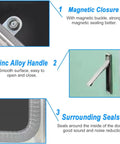 Hassle Free Paintable Drywall Access Panel 14 By 26 Inch Aluminum Frame handle and seal details shown for plumbing use.