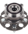 Front view of Rear Wheel Hub And Bearing Assembly for AWD Rigs With ABS Fits 2013 2015 Acura RDX And 2012 2016 Honda CR V 5 Lug