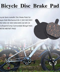 Pro Level Semi Metallic Disc Brake Pads For Mountain Bikes Delivering Dead Silent Braking And Rock Solid Control Heavy Duty Performance Compatible With Hayes Sole Mechanical Jak 5 B777 2 Pairs Total in view with bicycle part.