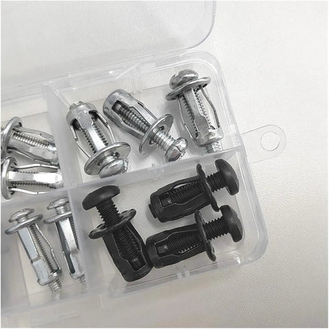 Heavy Duty Expansion Nut Kit For M4 M5 M6 Petal Jack Rivet Nuts With Durable Metal Build, Easy Install, screw-in fasteners in clear case
