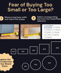 Size guide for Non Slip 2x2 Brown Furniture Pads Set Of 4 For Hardwood Vinyl And Tile Floors Keep Furniture From Shifting With Anti Slip Grippers