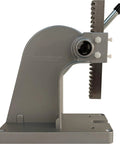 Heavy Duty Precision PanaPress 502 Benchtop Press With Reversible Ram, 500 Lb Capacity, visible side view showing arm and ram