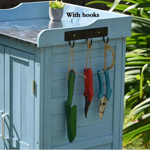 Heavy Duty Outdoor Garden Storage Cabinet Constructed From Solid Wood With Weather Resistant Shell For Zero Hassle Tool Hauling And Top Notch Backyard Organization That Really Nails It