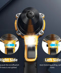 Heavy Duty Brushless Cordless Pop Rivet Gun showing on/off switch and auto fastening features for quick auto repairs.