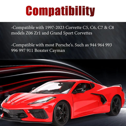 4 Piece Rock Solid Billet Aluminum Floor Jack Lift Adapters For Corvette C5 C6 C7 C8 Z06 Zr1 Grand Sport And Porsche 911 Boxster Cayman compatibility information.