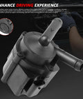 Heavy Duty Auxiliary Water Pump For BMW Mini Cooper Direct Swap Replacement 11537630368 showing top view and coolant outlet.