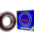 Smooth Operator 6206 2RS Single Row Deep Groove Ball Bearing With Double Rubber Seal 30X62X16mm displayed with packaging.