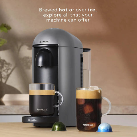 Vertuo Plus Coffee And Espresso Maker By Breville Grey One Button Brew For Coffee Or Espresso No Fuss Easy Button Brew 25 Second Heat Up And Energy Saving Auto Shut Off Delivers Rich Flavor At Home