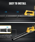 Cordless Hedge Trimmer And Leaf Blower Combo For 20V Max Battery Tool Only, 18 Inch Hedge Trimmer And Electric Leaf Blower with nozzle.