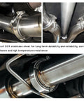 Close-up of 3 Inch V Band Exhaust Clamp Set For Turbo Downpipes Stainless Steel 304 Quick Release V Band Flange For Pickup Trucks.