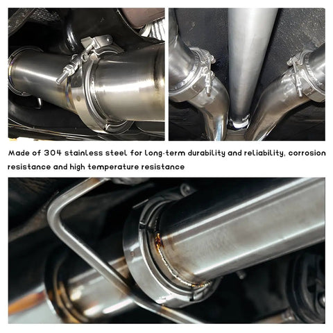Close-up of 3 Inch V Band Exhaust Clamp Set For Turbo Downpipes Stainless Steel 304 Quick Release V Band Flange For Pickup Trucks.