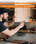 Versatile Cabinet Door Mounting Jig With Quick Edge Pin for precise hinge alignment on wooden cabinet installation