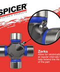 U Joint Kit For AAM 1415 Series OSR, Cold-Forged Steel, Includes All Attach Hardware, High-Strength SPL Drive Shaft Joint Upgrade, Ready For Peak Performance with zerk fitting