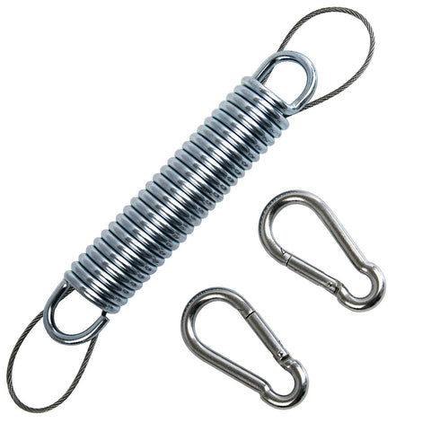Beefy Heavy Duty Swing Springs Kit With 2 700 Lb Capacity Springs Stainless Steel Hardware 4 Snap Hooks 2 Safety Wires For Porch Swing
