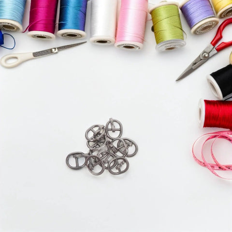 150 Pcs Mini Alloy Buckles For Doll Clothes And Belts Tiny Sewing Buckles In Silver Gunmetal And Antique Copper DIY Craft
