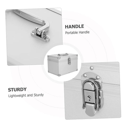 Heavy Duty Aluminum Storage Box With Double Layer And Large Inner Compartment, Lightweight, Impact Resistant Toolbox details