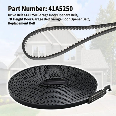 237 Inch Garage Door Opener Drive Belt Replacement For LiftMaster Chamberlain Craftsman Sentex Whisper 7 Foot Openers Quiet Operation