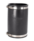 Extra Long 4 Inch Flexible Pipe Coupling With Stainless Steel Clamps, 7.75 Inch Reach DWV Connector For Versatile Pipe Repairs