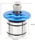 Premium Aluminum Expansion Screw Built Like A Tank Fits 23.5 To 25.8 Mm Tubes Solid Fork Standpipe Headset Hardware Swap Kit For Weekend Wheels Blue Coating close-up showing dimensions