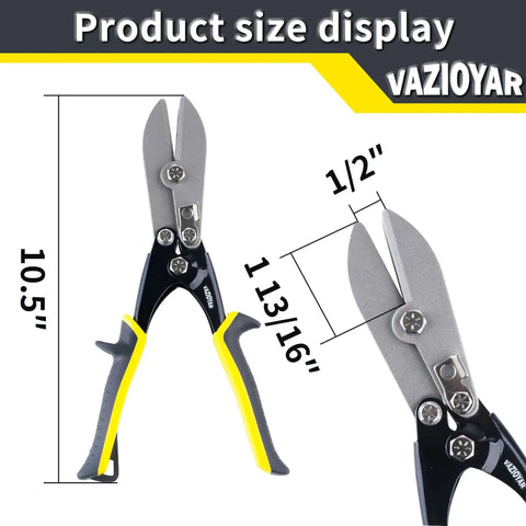 Diagram of 5 Blade Sheet Metal Crimping Tool For 22 Gauge Galvanized Steel And 28 Gauge Stainless Steel with size details.