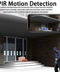 Wireless WiFi Video Doorbell Camera With Chime And 2 Way Audio PIR Human Detection Infrared Night Vision shown on smartphone app