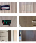 No Sweat Flush Drywall Access Panel With Magnetic Press Latch Attic Inspection Hatch clean hidden door in wooden ceiling.