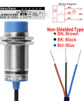 Image of M30 Capacitive Proximity Sensor Switch Non Shield Type NPN Normally Open Three Wire 10 To 30V DC 200mA Output Easy Install Blue Housing