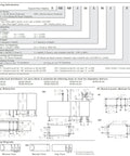Technical diagram of Two Pack 12V DC General Purpose Relay, 16A, 8-Pin Multi-Function Module, showing dimensions and wiring diagrams for automation.