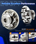 Front Wheel Hub Bearing Assembly Pair 515121 For Chevrolet Colorado 2009 Through 2012 4x4 And GMC Canyon 2009 Through 2012 4x4 With ABS