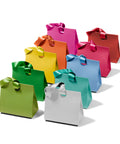 Bulk 10 Pack Paper Gift Bags With Satin Ribbon Handles Assorted Colors Small Gift Wrapping Set for party favors